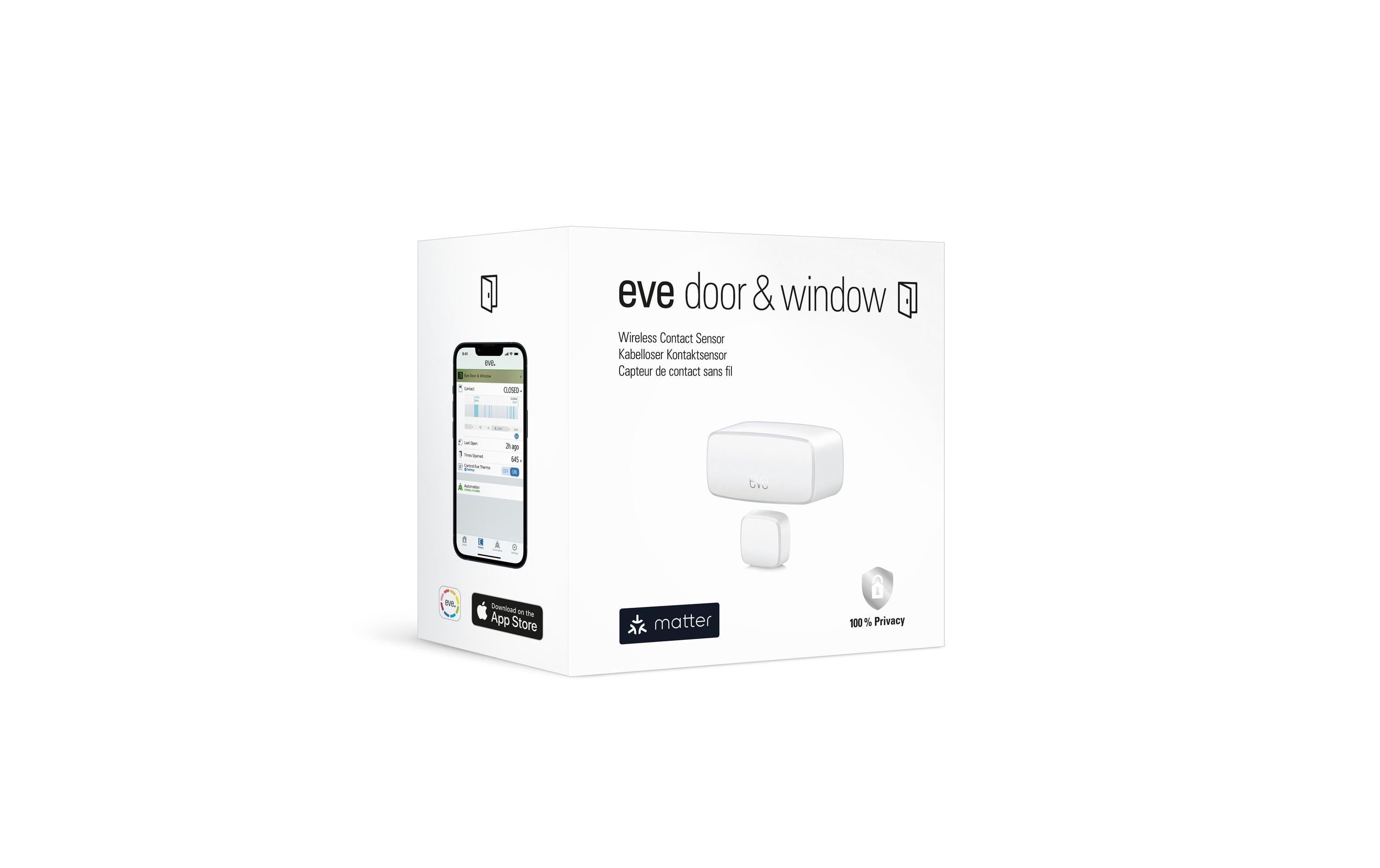 Eve Systems Eve Door & Window Matter Tür- und Fenstersensor Kabellos Weiß