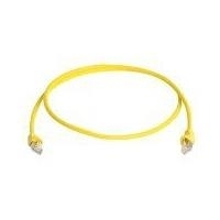 Telegärtner Patchkabel, Kat.6A (tief), S/FTP, 20,0 m, gelb halogenfrei, Folienpaar- und Geflechtgesamtschirmung, - 1 Stück (L00006A0050)