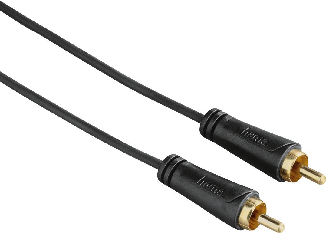 Hama Audio-Kabel, Cinch-Stecker - Cinch-Stecker, Digital, vergoldet, 1,5 m (00179273)