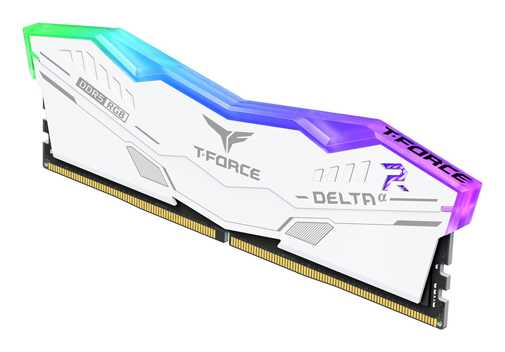 T-FORCE DELTAa RGB DDR5 32 GB RAM 6000 MHz CL30 Weiß