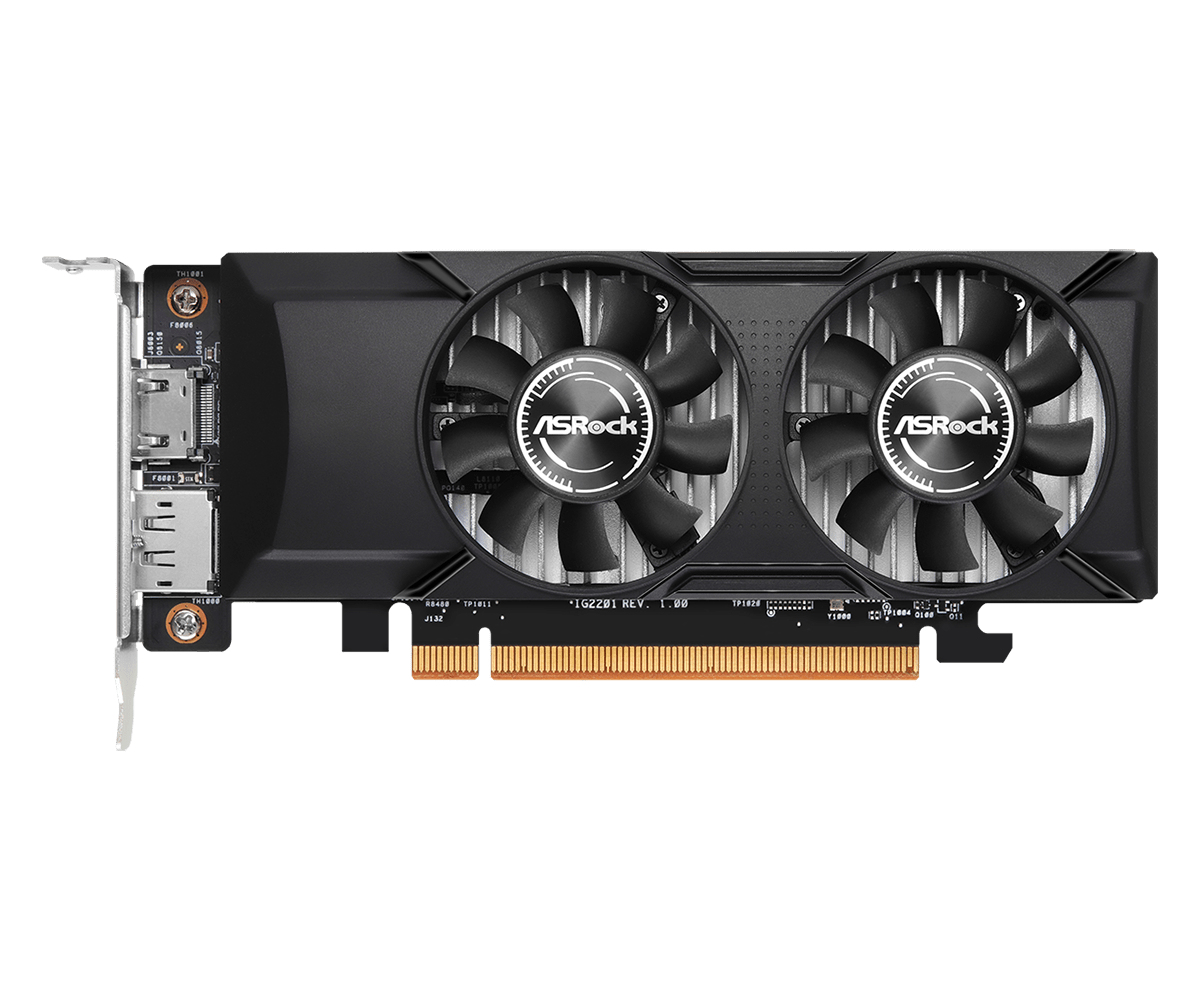 ASRock Intel Arc A310 Low Profile 4 GB GDDR6 Grafikkarte Schwarz