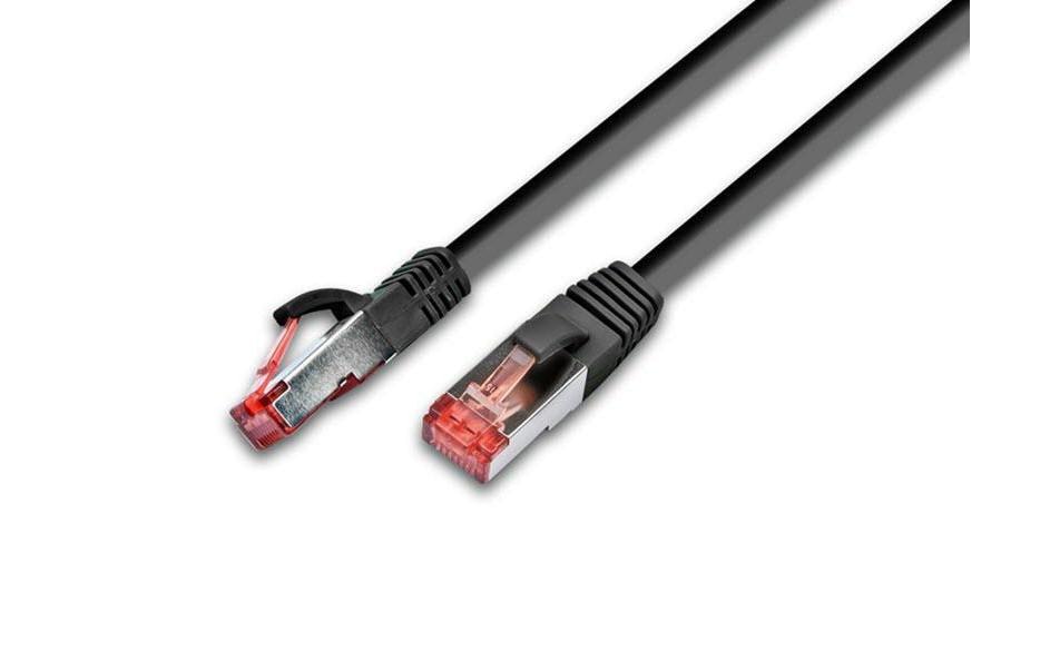 Wirewin PKW-PIMF-KAT6A 4.0 SW Cat 6a S/FTP Patchkabel 4 m Schwarz