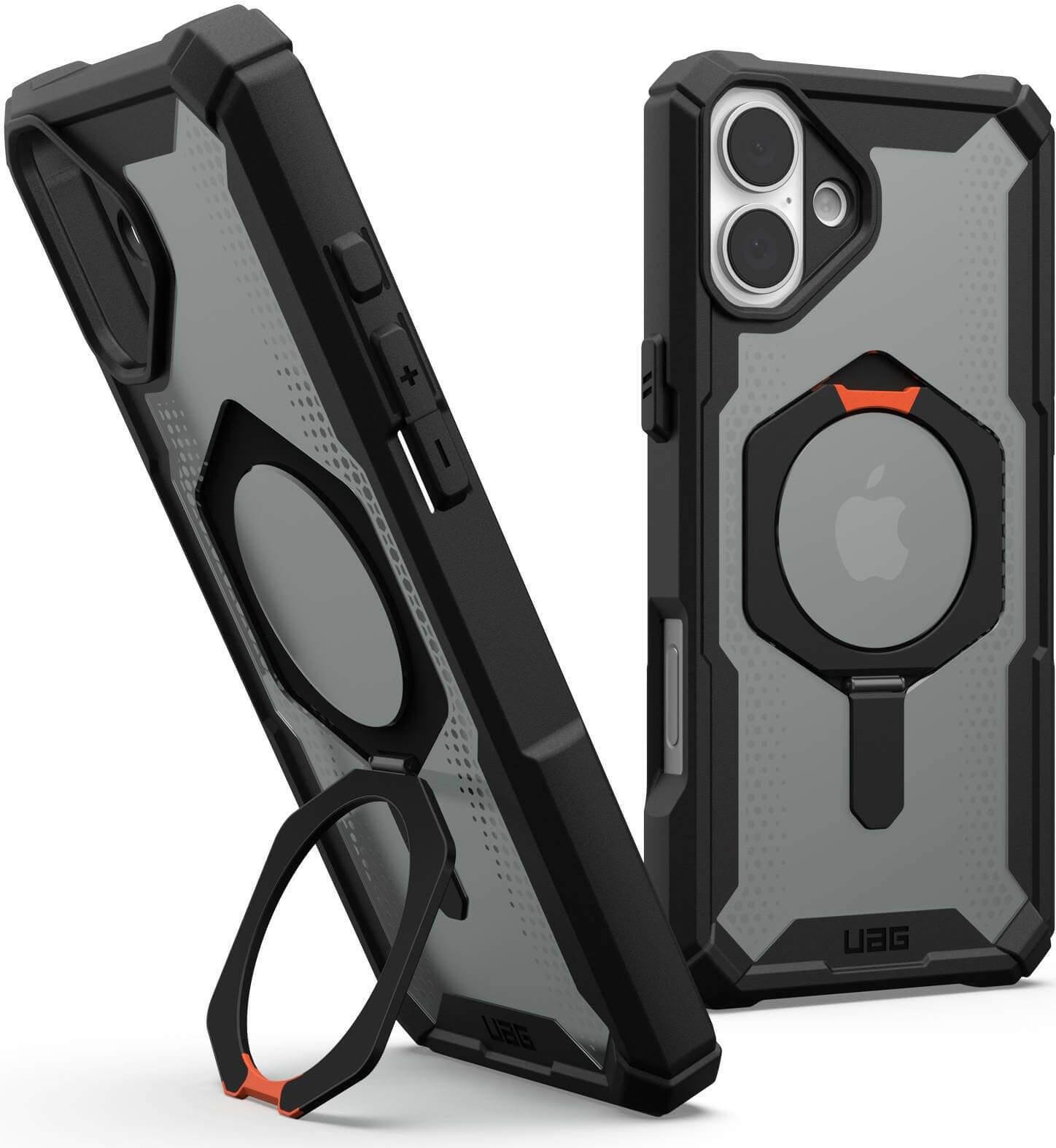 UAG Urban Armor Gear Plasma XTE MagSafe Kickstand Case | Apple iPhone 16 Plus | schwarz/orange | 114473114097 (114473114097)