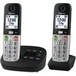 Panasonic Festnetz-Telefon (für analogen Anschluß), schnurlos, integrierter Anrufbeantworter, DECT (KX-TGU432EXB) (B-Ware)