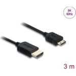Delock Koaxiales High Speed HDMI Kabel Stecker zu Mini 8K 60 Hz (81686)