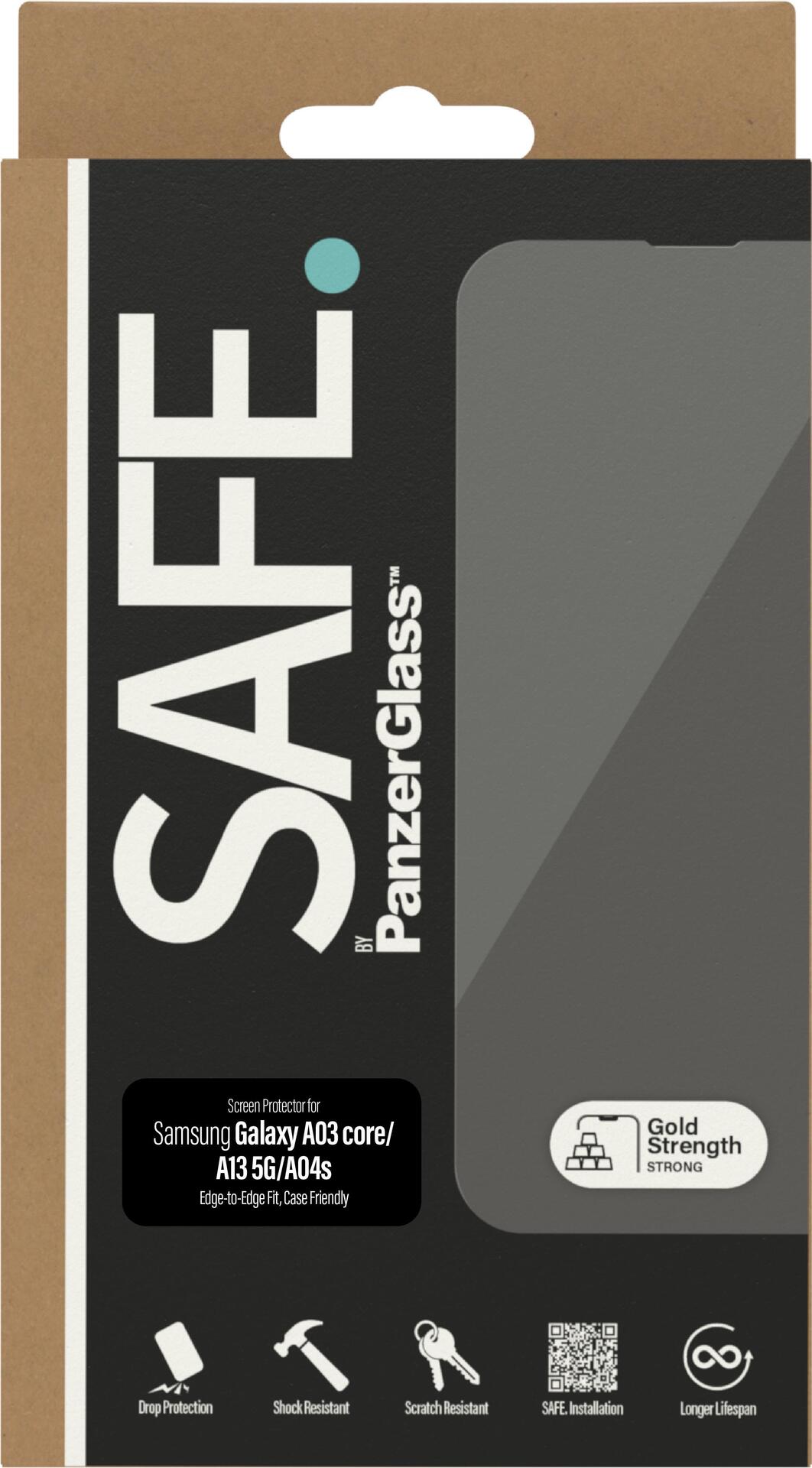 PanzerGlass SAFE. by ™ Samsung Galaxy A03 core | A13 5G | A04s | Displayschutzglas (SAFE95142)