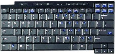 HP Tastatur Schwarz (378248-091)