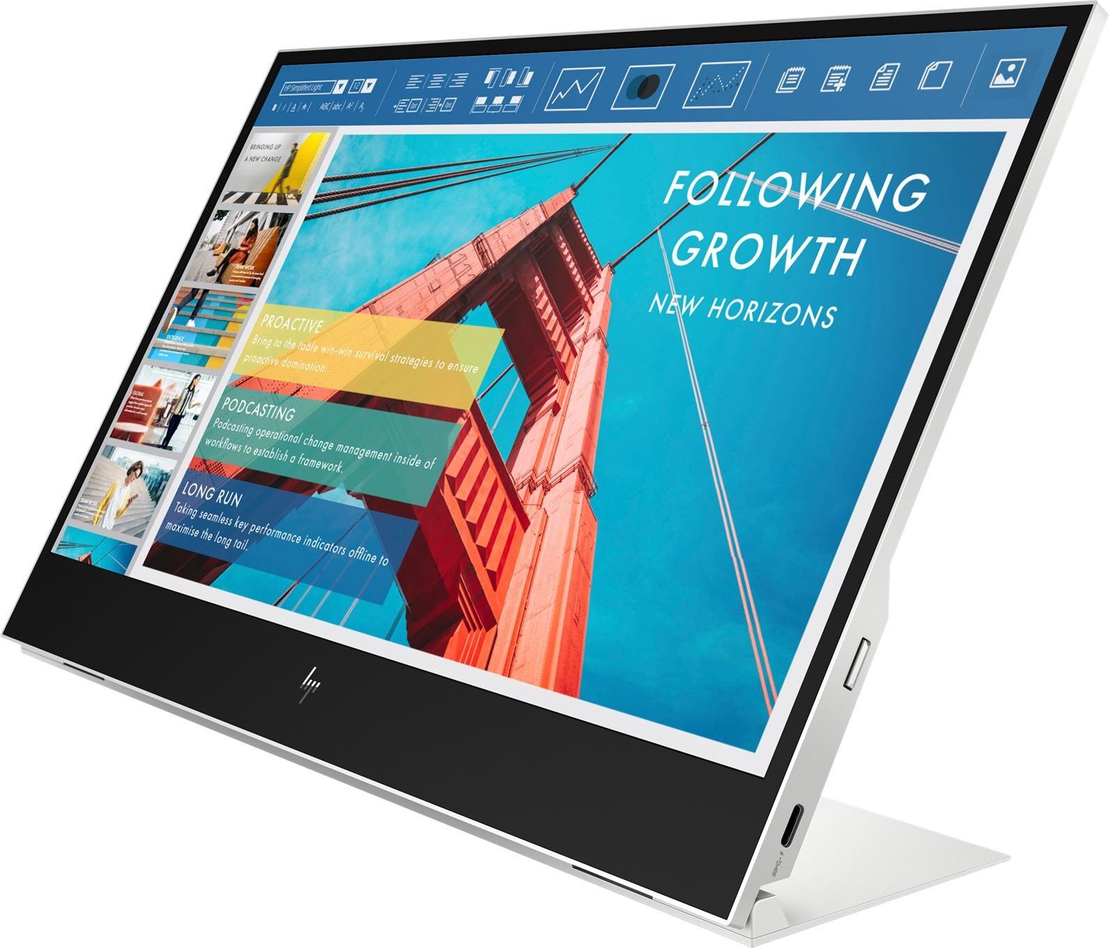 HP E-Series E14 G4 14" Portable Monitor Silber