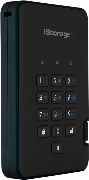 iStorage diskAshur² 4 TB 2,5" HDD USB 3.1 Gen 1 Phantomschwarz
