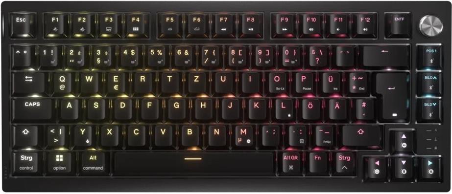 Corsair K65 Plus Wireless MLX Fusion PBT Mechanical Keyboard, Backlit RGB LED, Corsair MLX Fusion (Tactile) (CH-91D441F-DE)