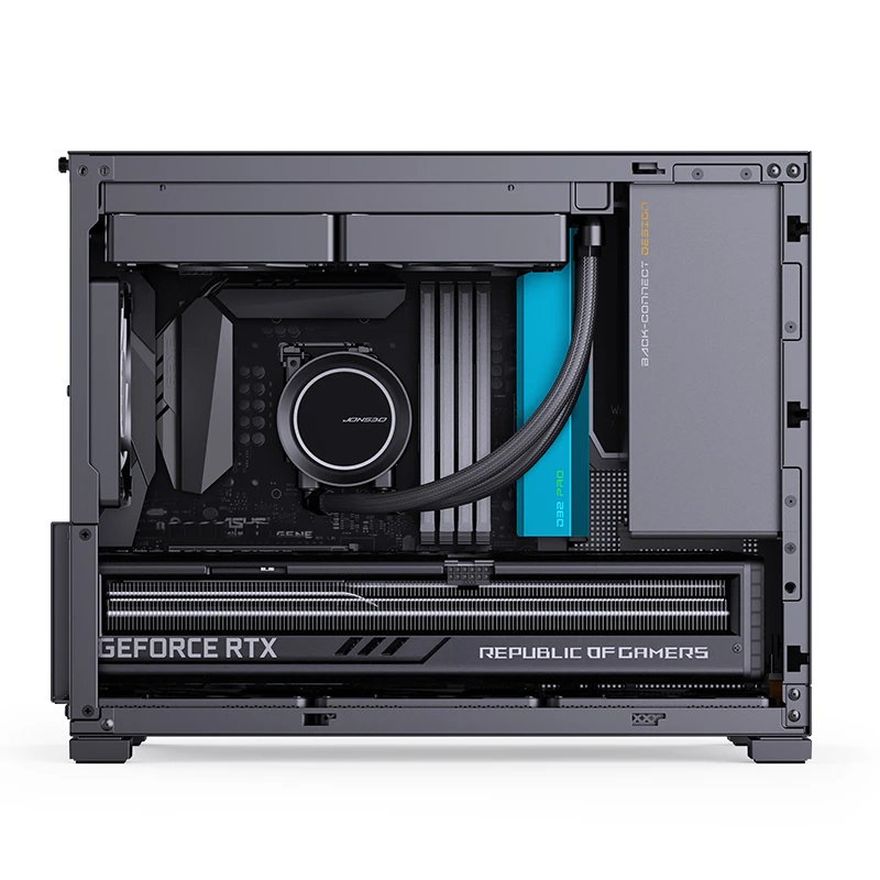 Jonsbo D32 PRO Midi Tower PC-Gehäuse Micro-ATX Tempered Glass Schwarz