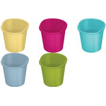 helit Papierkorb "the joy", PP, 13 Liter, gelb hochglänzend, rund, mit umlaufendem Griffrand, - 1 Stück (H2360417)