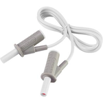 VOLTCRAFT Hochflexible Sicherheits-Messleitung [Lamellenstecker 4 mm - Lamellenstecker 4 mm] 1 m Weiß MSB-501 10 A (VC-8063495)