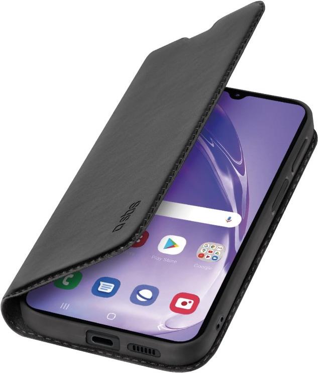 SBS TEBKLITESAA155GK. Etui-Typ: Geldbörsenhülle, Markenkompatibilität: Samsung, Kompatibilität: Galaxy A15, Maximale Bildschirmgröße: 16,5 cm (6.5"), Oberflächenfärbung: Monochromatisch, Produktfarbe: Schwarz, Anzahl der Kartentaschen: 2 (TEBKLITESAA155GK)