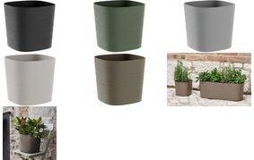 tera Pflanzgefäß "Capri", Breite: 380 mm, cloud aus recyceltem Kunststoff, für den Innen- und Außenbereich, - 1 Stück (38711038271)