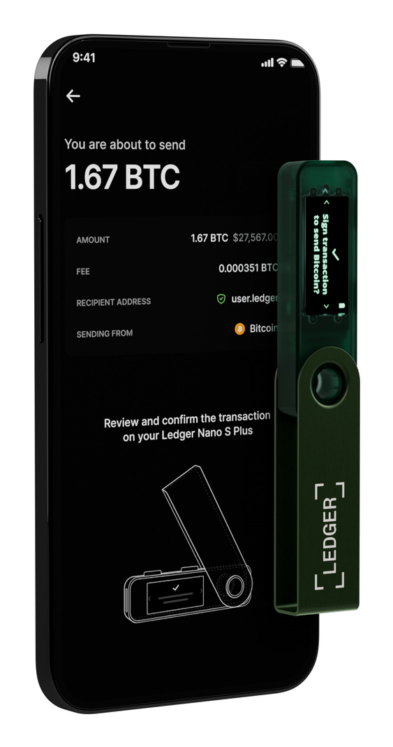 Ledger Nano S Plus Smaragdgrün