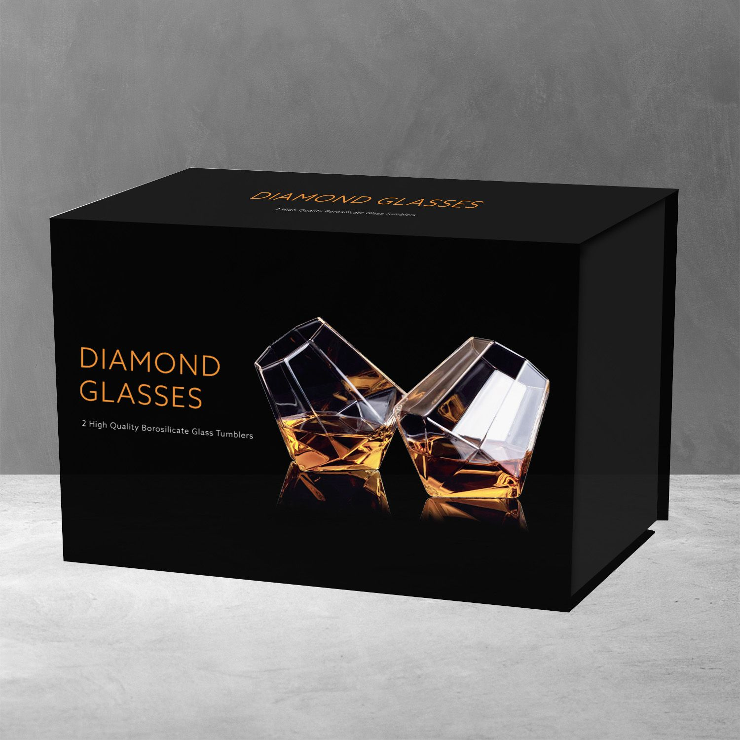 Thumbs Up Mad Monkey Whiskeyglas Diamond 250 ml 2 Stück Transparent