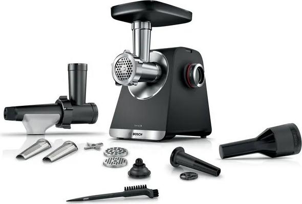 Bosch Serie 6 MFWS650B Fleischwolf 500 W Schwarz, Silber (MFWS650B)