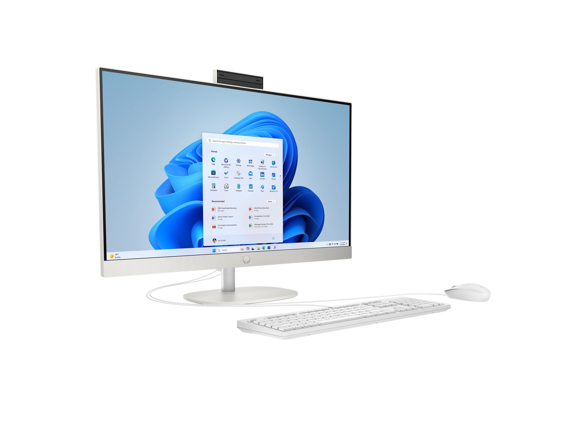 HP 27-cr2150ng 27" Intel Core Ultra 5 225U 16 GB RAM 512 GB SSD Shell White