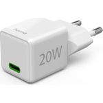 Hama Schnellladegerät, USB-C, Super-Mini-Charger, PD, 20 W, Weiß (00139548)