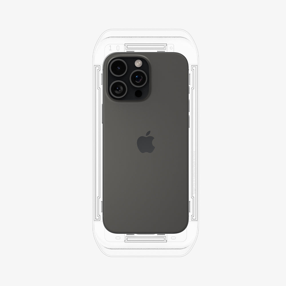 Spigen GLAS.tR EZ Fit Displayschutzfolie aus gehärtetem Glas für iPhone 16 Pro 6.3" Transparent