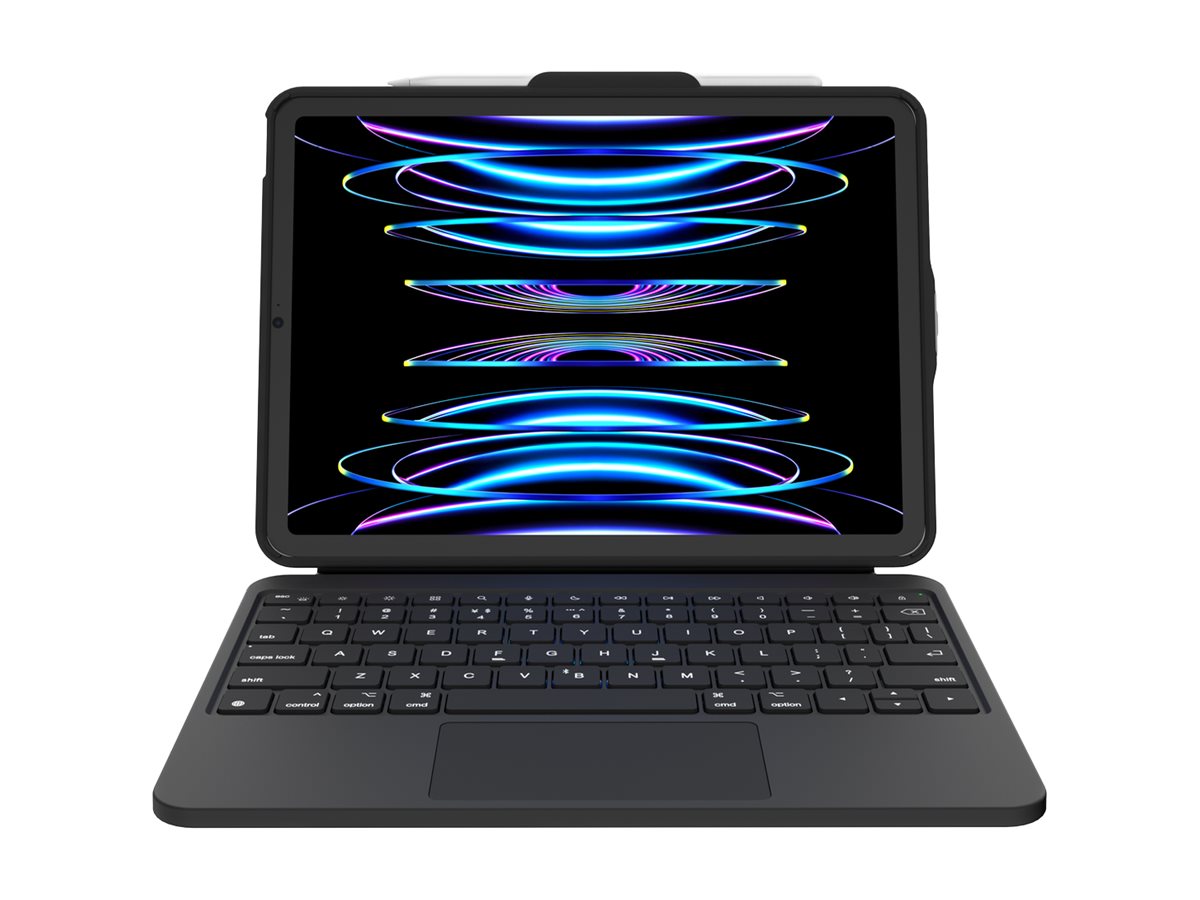 DEQSTER Prime PKU3 Tastatur für iPad Air M2/M3 11" (2024/2025) USB-C QWERTZ Schwarz