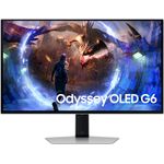 Samsung Odyssey OLED G6 S27DG600SU G60SD Series OLED-Monitor Gaming 67 cm 27" 2560 x 1440 QHD @ 360 Hz 250 cd/m² 1000000:1 HDR10+ 0,03 ms 2xHDMI DisplayPort Silber (LS27DG602SUXEN)
