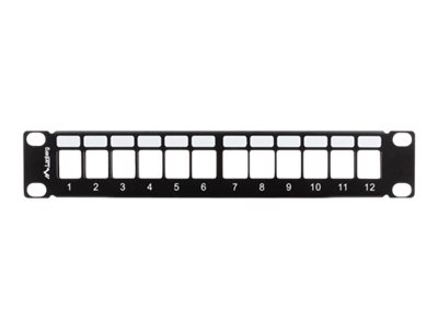 Lanberg PPKS-9112-B Patchpanel 12 Port 1U Schwarz