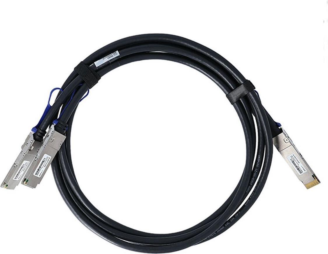 Kompatibles Arista Networks CAB-D-2Q-400G-1M BlueLAN© passives 400GBASE-CR8 QSFP-DD auf 2x200GBASE-CR4 QSFP56 Direct Attach Breakout Kabel, 1 Meter, AWG26 (CAB-D-2Q-400G-1M-BL)