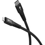 Goobay Lightning auf USB-C™ Supersoftes Textilkabel mit Metallsteckern, 2 m (74516)