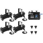 EUROLITE Set 4x PAR-20 Spot sw dim2warm + EDX-4 DMX RDM LED-Dimmerpack (20000695)
