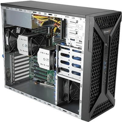 Supermicro SYS-730A-I workstation DDR4-SDRAM Midi Tower Intel® Xeon® 3000er-Prozessoren SSD Arbeitsstation Schwarz (SYS-730A-I)