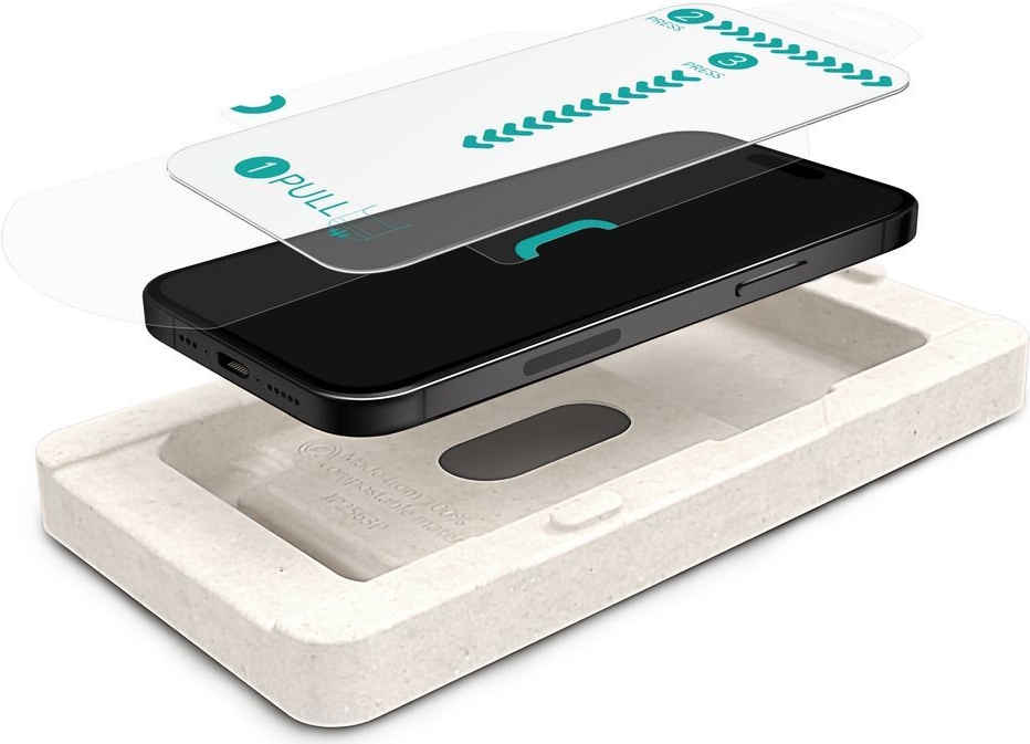 eSTUFF INFINITE (GRS) iPhone 16 Protector. 100% recycled plastic. Titan Shield (ES530422)