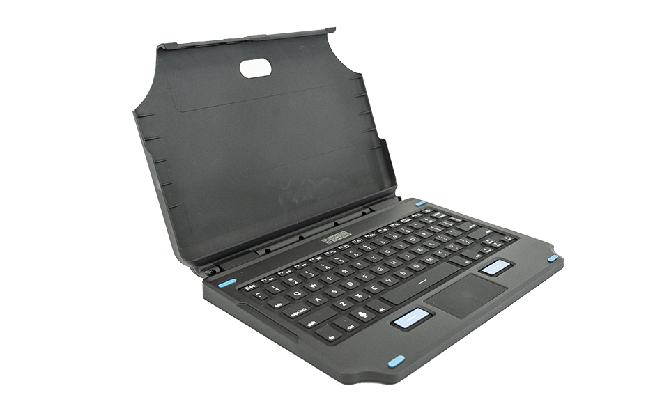 Gamber-Johnson 2-in-1 Tastatur und Foliohülle QWERTZ für Samsung Galaxy Tab Active Pro/Active4 Pro Schwarz