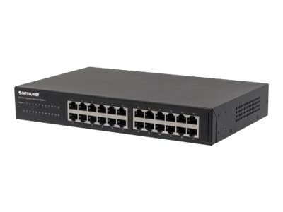 Intellinet 24-Port Gigabit Ethernet Switch 24 x 10/100/1000 Mbit/s RJ45 IEEE 802.3az Schwarz