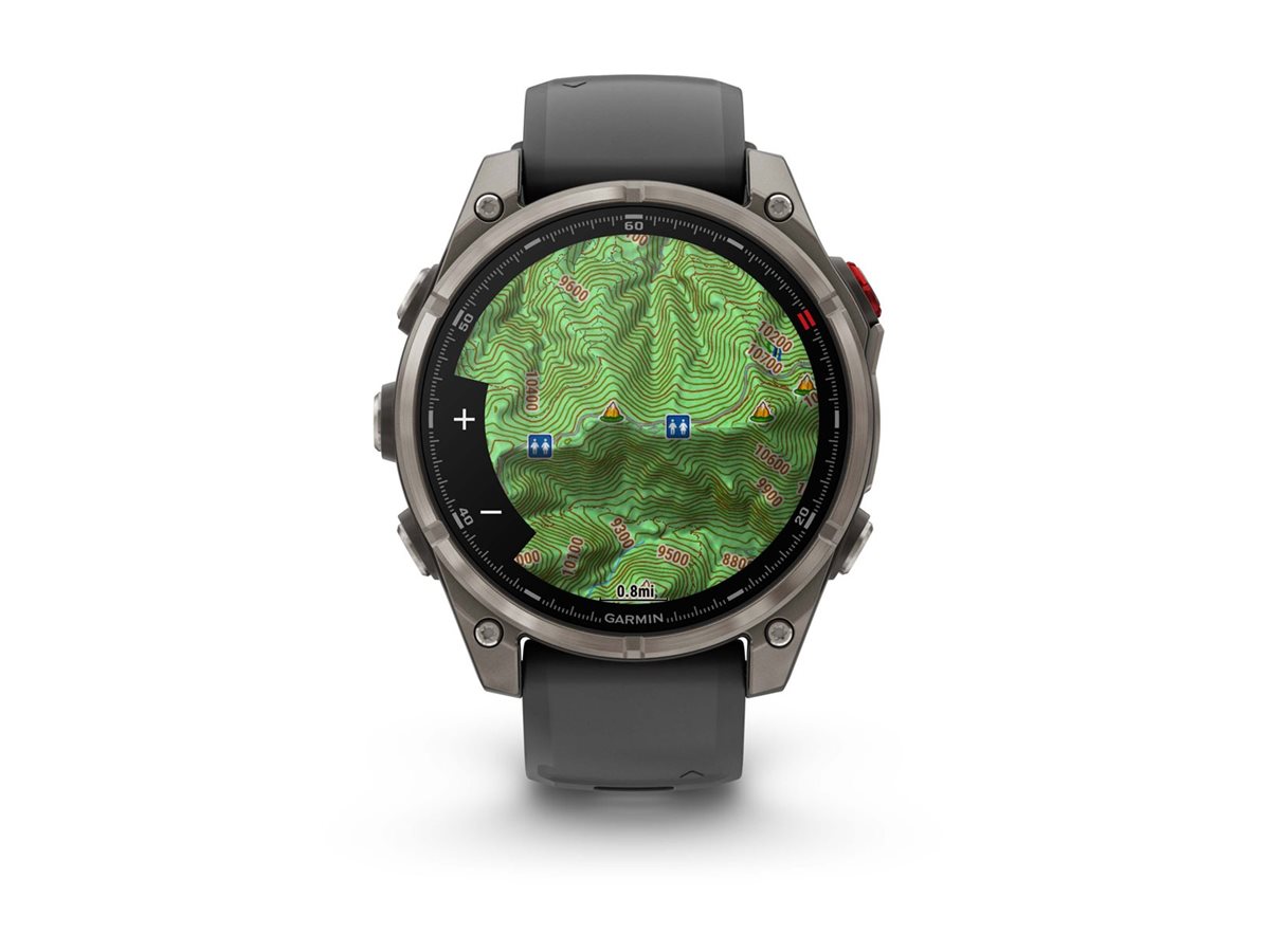 Garmin Fenix 8 Pro 47 mm Smartwatch AMOLED 1.4" Titan 32 GB graphit/schwarz
