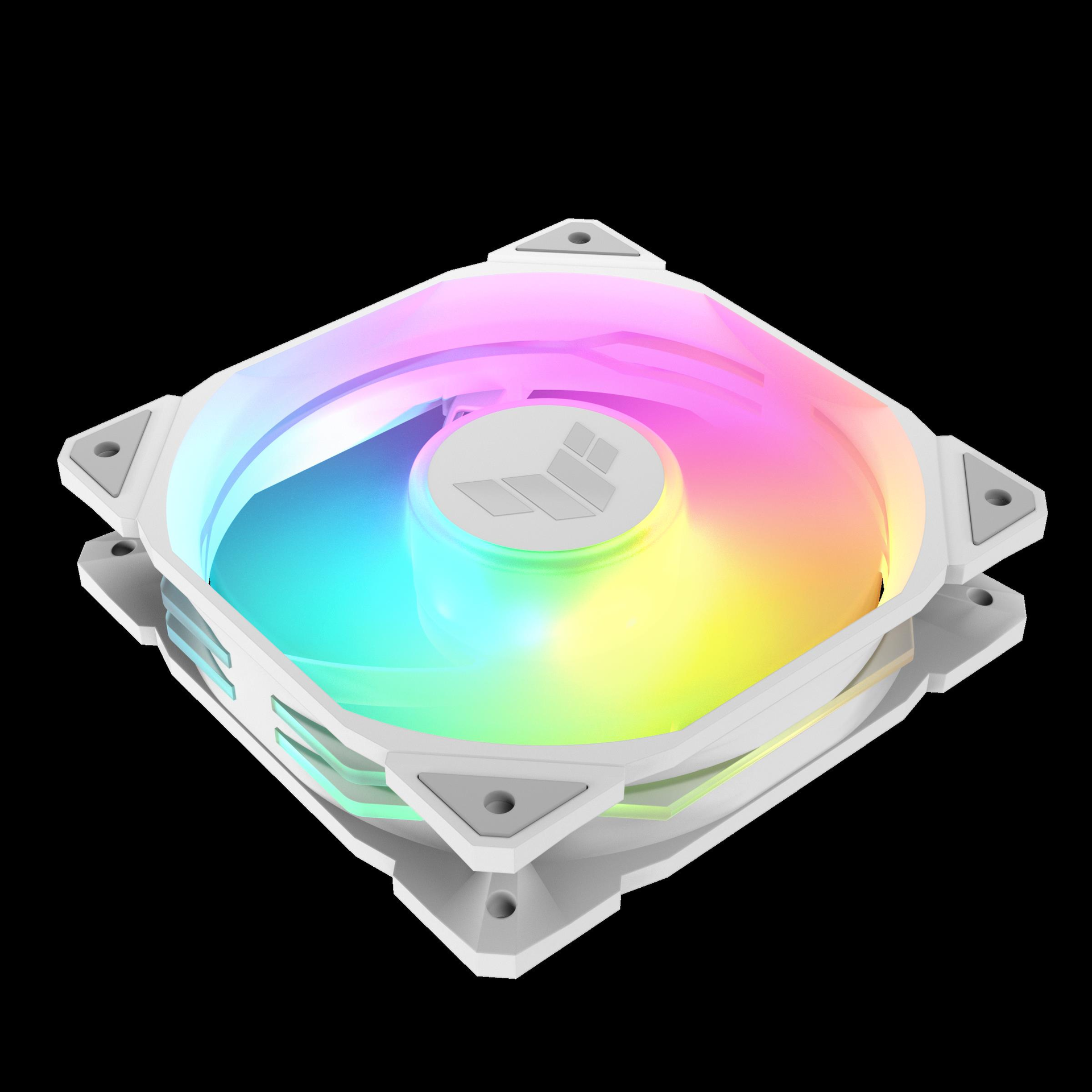 ASUS TUF Gaming TR120 ARGB Gehäuselüfter 12 cm Weiß