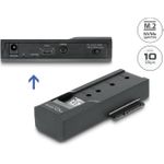 Delock USB Type-C™ Konverter für 1 x M.2 SSD oder 1 x SATA SSD / HDD (64253)