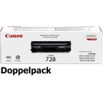 Canon Original Toner 728 Doppelpack schwarz 2x 2.100 Seiten (3500B002) (OP3500B002set)