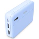 Hama Power Pack Pocket 10, 10000mAh, Ausgänge: 2x USB-A, Blau (00201772)