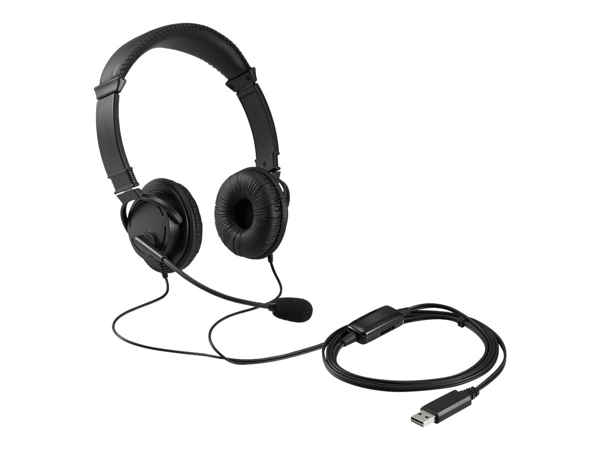 Kensington USB Hi-Fi Headphones On-Ear USB-A Schwarz