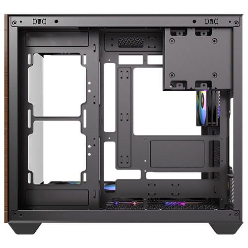 Antec CX800 ARGB Midi-Tower Schwarz, Holz