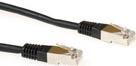 ACT Patchcord SSTP Category 6 PIMF - Black 1.00M 1m Schwarz Netzwerkkabel (FB9901)