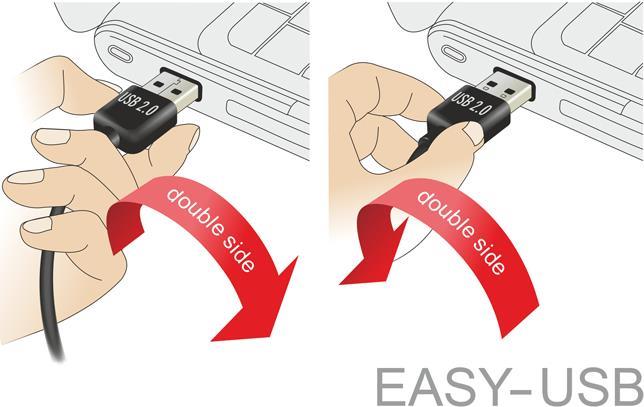 DeLOCK USB-Kabel USB (M) gerade bis Micro-USB Type B (M) gewinkelt (83849)