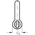 Wiedenmann Schäkel gerade Form NG 13 Edelstahl li.Breite 26mm VE1St (18sger13)