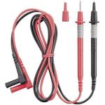 Benning Sicherheits-Messleitungs-Set [ Lamellenstecker 4 mm - Prüfspitze] 1.00 m Schwarz, Rot Messleitungen 2 mm (044146)