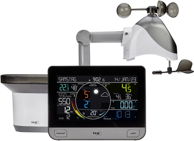 TFA Dostmann WLAN VIEW PRO 35.8003.01 WLAN-Wetterstation Vorhersage für 12 bis 24 Stunden (35.8003.01)