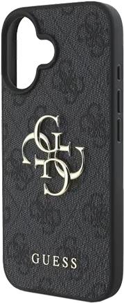 GUESS Hard Cover 4G Big Metal Logo Grey, für Apple iPhone 16 Plus, GUHCP16M4GMGGR (GUHCP16M4GMGGR)