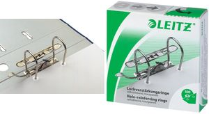 LEITZ Lochverstärkungsringe, transparent, Inhalt: 500 Stück selbstklebend, sie verhindern bei stark beanspruchtem (1706-00-00)
