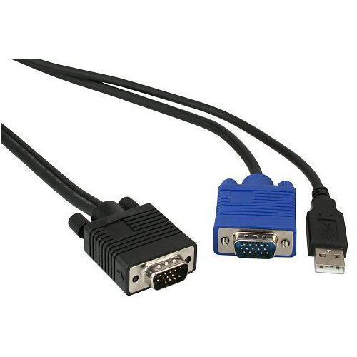 InLine KVM-Kabelsatz USB VGA 1,8 m für 19" KVM-Switch Schwarz